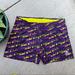 Adidas Shorts | Adidas Purple And Yellow Tech Fit Active Athletic Shorts Size Large | Color: Purple/Yellow | Size: L