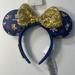 Disney Accessories | Disney Parks 50th Anniversary Limited Edition Ears | Color: Blue/Gold | Size: Os