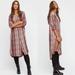 Free People Tops | Free People Loralei Plaid Button Down Tunic Dress S. | Color: Cream/Red | Size: S