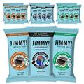 JiMMY! Protein Bar, Cookies and Cream Variety Pack, 24 Count - Energy Bar with Caffeine, Omega 3 and MCT Oils, Low Sugar, High Protein