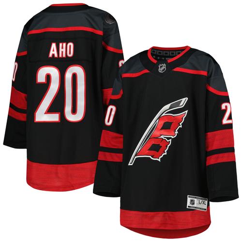 Jugend-Sebastian Aho Black Carolina Hurricanes Heim-Premier-Spielertrikot