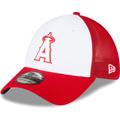 Men's New Era Red/White Los Angeles Angels 2023 On-Field Batting Practice 39THIRTY Flex Hat