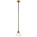 Kichler Eastmont 8" Wide Clear Glass and Natural Brass Mini Pendant