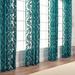 Chanasya Damask Burnout Velvet Semi Sheer Bedroom Window Curtain Panel (Set of 2)