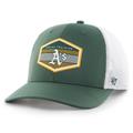 Men's '47 Green/White Oakland Athletics Spring Training Burgess Trucker Adjustable Hat