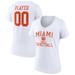 Women's Fanatics Branded White Miami Hurricanes Men's Basketball Pick-A-Player NIL Gameday Tradition V-Neck T-Shirt