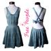 Free People Dresses | Free People Criss Cross Back Side Cut-Out Dress Island Sage Sz: S | Color: Blue/Green | Size: S