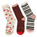 Kate Spade Accessories | Nib Kate Spade Kisses Crew Socks, 3 Pairs | Color: Red/White | Size: Os