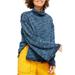 Free People Sweaters | Free People Sweater Sunny Days Stretch Turtleneck Women Blue Sz Xs New Nwt 930 | Color: Blue | Size: Xs