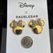 Disney Jewelry | Disney Minnie Mouse Gold Tone Earrings New | Color: Gold | Size: Os