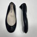 Michael Kors Shoes | Michael Kors Deri Babet Black Leather Comfort Flat Shoes Slip On Women's 7.5 M | Color: Black | Size: 7.5