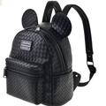 Disney Bags | Disney Mickey Mouse Woven Loungefly Mini Backpack | Color: Black | Size: Os