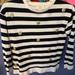 Kate Spade Shirts & Tops | Adorable Kate Spade Sweater Size 12 | Color: Gold/White | Size: 12g