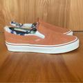 Vans Shoes | New Womens 6 Vans Cozy Hug Suede Sherpa Classic Slip On Sneakers Orange Sef0421 | Color: Orange | Size: 6