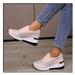 WQJNWEQ Clearance Wedge Shoes Women s Casual High-heeled Slip-on Shoes Fashion Casual Slip-on Pink