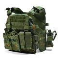 Light Tactical Vest, Molle System Quick Release Vest, Adjustable Military Training Gear For Hunting Airsoft Tactical Gear. (Camouflage)