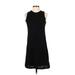 Gap Casual Dress - A-Line Crew Neck Sleeveless: Black Print Dresses - Women's Size Small