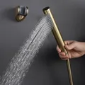 Pomme de douche à main haute pression en acier inoxydable avec tuyau et support baguette de