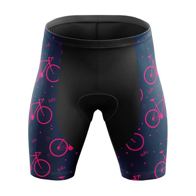 Shorts de cyclisme pour femmes, collants de vélo de route pour filles, shorts de sport rembourrés en gel 19D, respirants, à séchage rapide, anti-transpiration, nouvelle équipe, été