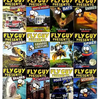 Ensemble de manga anglais pour enfants Fly Guy Nature Science Series Point Reading Inviter 12