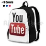 Sac à dos de randonnée en plein air Youtube sac de sport d'escalade avec Logo Youtube Humor You