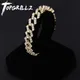 TOPGRILLZ-Bracelet avec fermoir en Zircon cubique Miami 7-9 pouces 14mm avec glace lourde