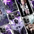 Aizen-Coque de téléphone en verre de silicone souple Anime japonais iPhone 6s Se3 7 8 14 15 Plus