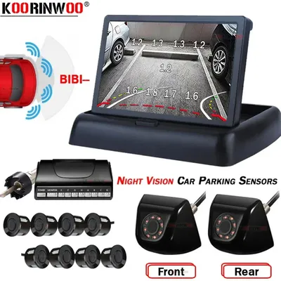 Koorinwoo-Système de Stationnement Intelligent pour Voiture 8/6/4 Capteurs avec Caméra Avant et