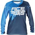 Acerbis MX J-Kid 3 Kinder Motocross Jersey, weiss-blau, Größe L