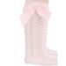 AMILIEe 1 Pair Kids Baby Girls Cotton Lace Stockings Toddlers Warm Bowknot Long Tube Socks 0-3 Years