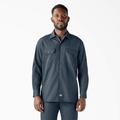 Dickies Men's Long Sleeve Work Shirt - Airforce Blue Size XL (574)