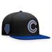 Men's Fanatics Branded Black/Royal Chicago Cubs State Side Two-Tone Snapback Hat