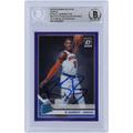 RJ Barrett New York Knicks Autographed 2019-20 Panini Donruss Optic Purple #178 Beckett Fanatics Witnessed Authenticated Rookie Card