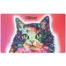 Dean Russo Ragamuffin Personalized Cat Feeding Mat, 12" L X 20" W X 0.12" H, Medium, Multi-Color