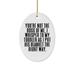 Cool Mommy Oval Ornament You re Not The Boss of Me I Whisper to My Toddler As I Put His Blanket. Present for Mom Fancy Gifts from Son