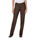 Plus Size Women's Straight-Leg Stretch Jean by Woman Within in Chocolate (Size 38 WP)