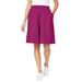 Plus Size Women's Split Skirt by Woman Within in Raspberry (Size L)