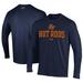 Men's Under Armour Navy Bowling Green Hot Rods Performance Long Sleeve T-Shirt