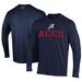 Men's Under Armour Navy Reno Aces Performance Long Sleeve T-Shirt