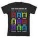 Youth BIOWORLD Black Batman Many Moods T-Shirt