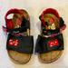 Disney Shoes | Disney Minnie Mouse Toddler Girls Sandals Size 11 | Color: Black/Red | Size: 11g