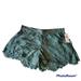 Anthropologie Shorts | !!!Rare!!! Anthropologie "Flannel" Brand Lace Annie Shorts | Color: Blue/Green | Size: M