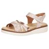 Riemchensandale REMONTE, Damen, Gr. 40, rosa (rosé, roségoldfarben, goldfarben), Lederimitat, metallic, sportlich, Schuhe, Keilabsatz, Sommerschuh, Sandalette mit herausnehmbarer Softeinlage, Topseller