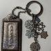 Coach Bags | Coach Snow Flakes Cluster Bag Charm Key Fob Silver/Multi Silver Metallic Leather | Color: Silver | Size: Os