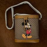 Gucci Bags | New Gucci Authentic Mickey Mouse Bucket Bag Collectable Limited Edition | Color: Black/Tan | Size: Os