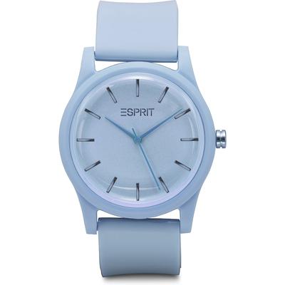 Esprit Unisexuhr Kunststoff, recycelt hellblau Damen Image