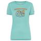 super.natural - Women's Bikepacking Tee - Merinoshirt Gr XL türkis