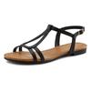 Sandale VIVANCE "Sommerschuh", Damen, Gr. 35, schwarz, Obermaterial: 100% Lederimitat. Futter: 100% Lederimitat. Decksohle: 100% Lederimitat. Laufsohle: 100% Synthetik, unifarben, casual, Schuhe Riemchensandale, Sandalette, Sommerschuh mit...