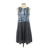 Sonoma Goods for Life Casual Dress - A-Line: Gray Graphic Dresses - Women's Size Small