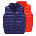 Gilet à col roulé en coton pour enfants de 3 à 12 ans gilet chaud pour bébés garçons et filles